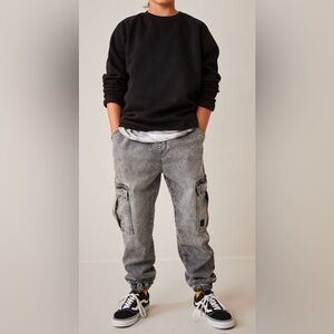 H&M DEMIN Jogger Cargo Pants Sz. Medium Size 20 See Pics With Measurements‎